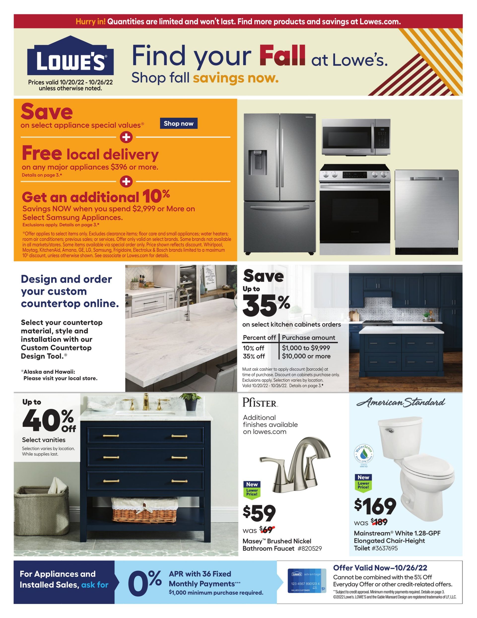 Weekly ad Lowe's 10/20/2022 - 10/26/2022