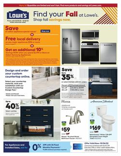 Weekly ad Lowe's 10/20/2022-10/26/2022
