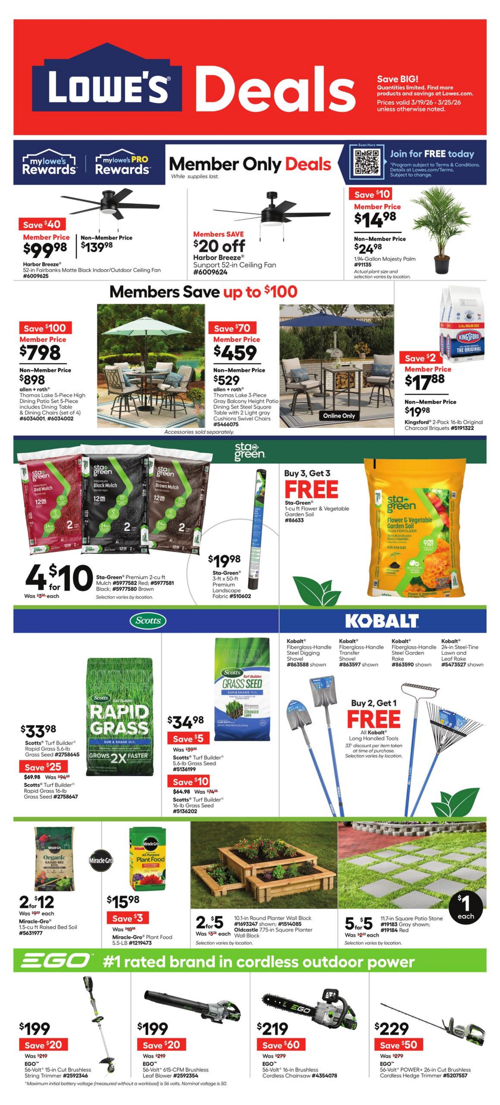 Weekly ad Lowe's 03/19/2026 - 03/25/2026