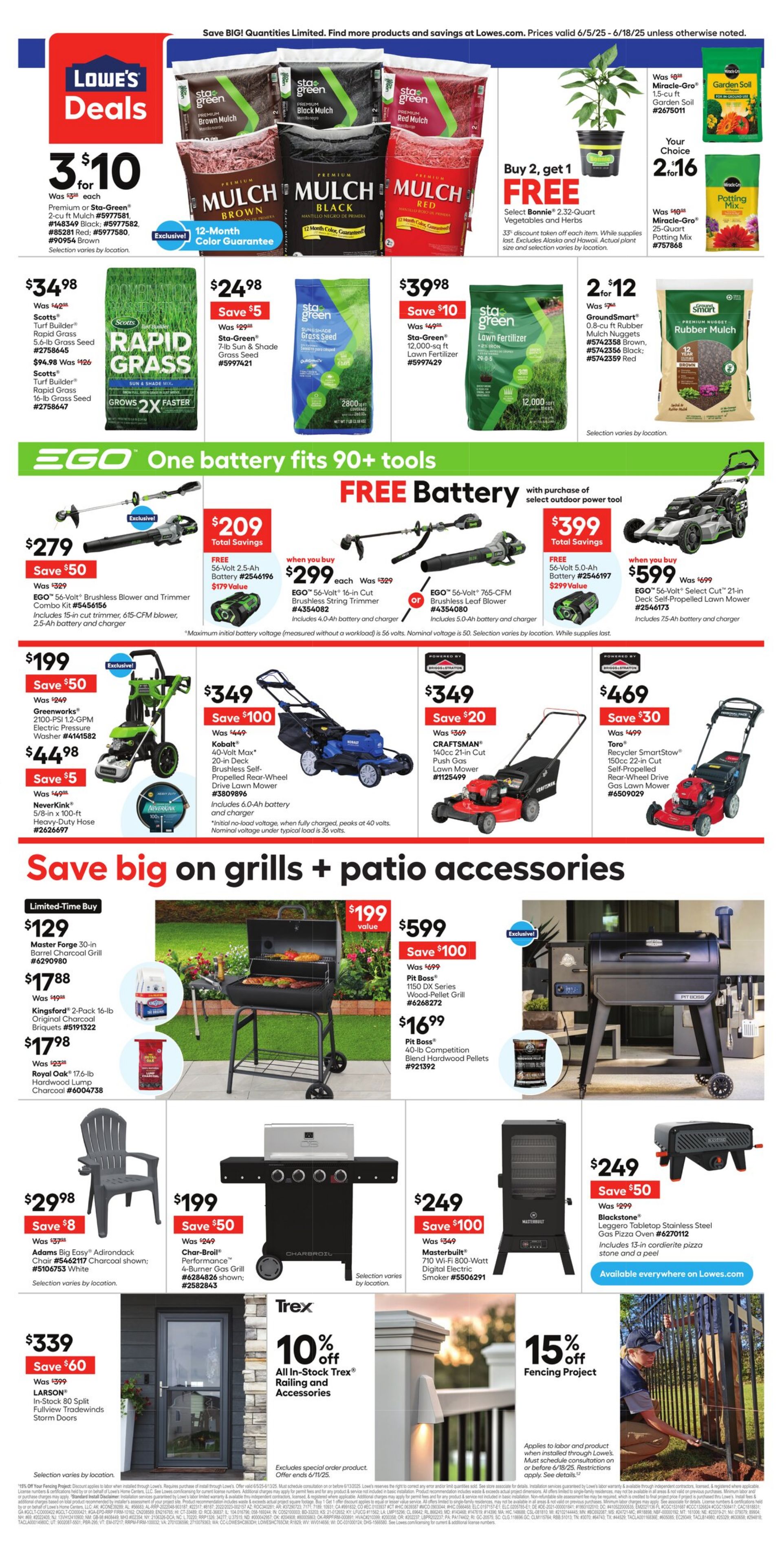 Weekly ad Lowe's 06/05/2025 - 06/18/2025