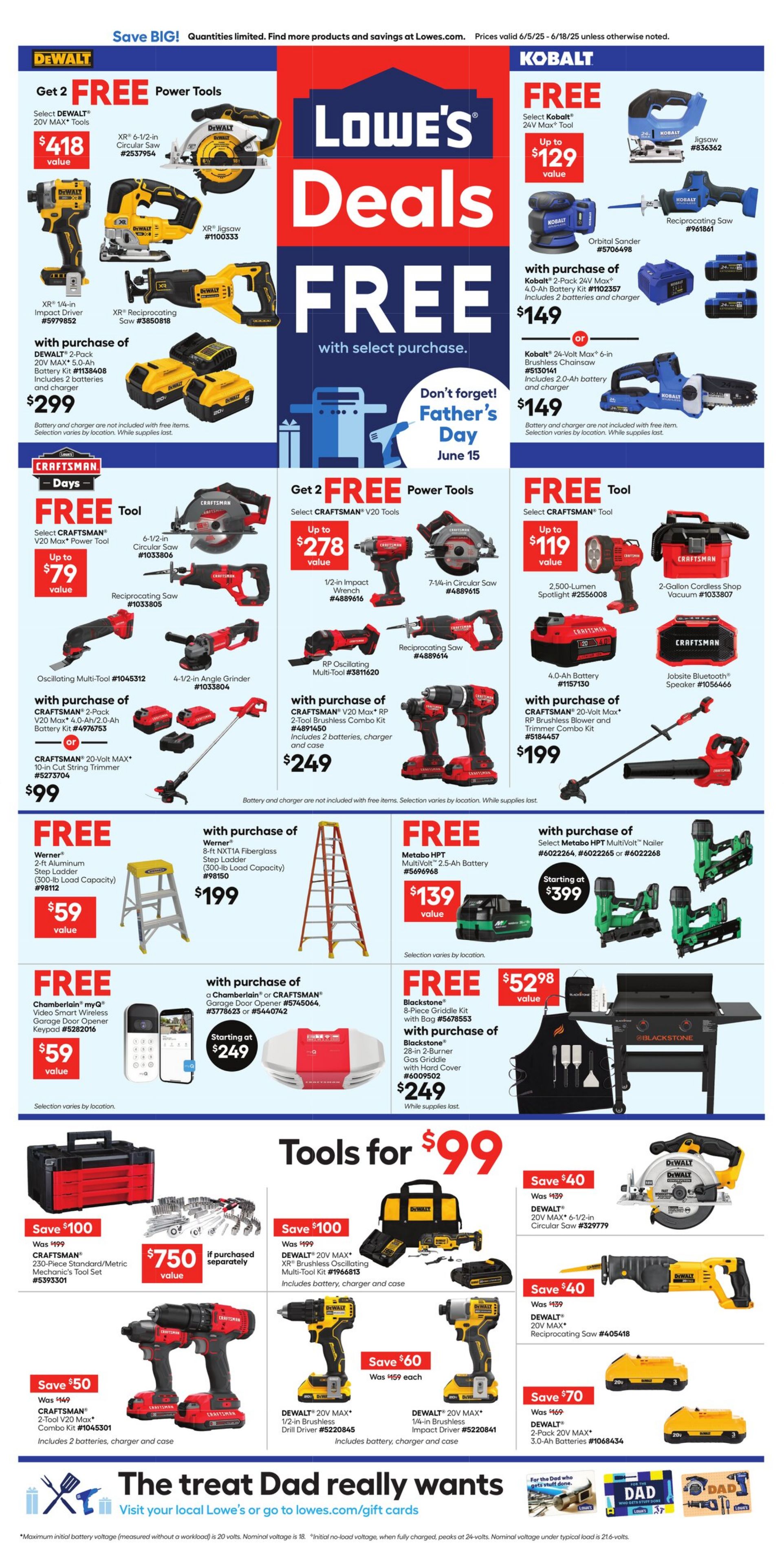 Weekly ad Lowe's 06/05/2025 - 06/18/2025
