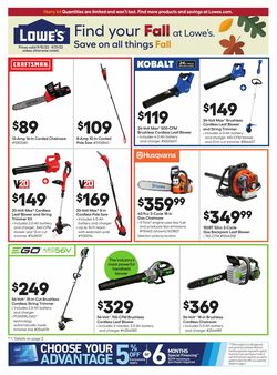 Weekly ad Lowe's 09/15/2022-09/21/2022