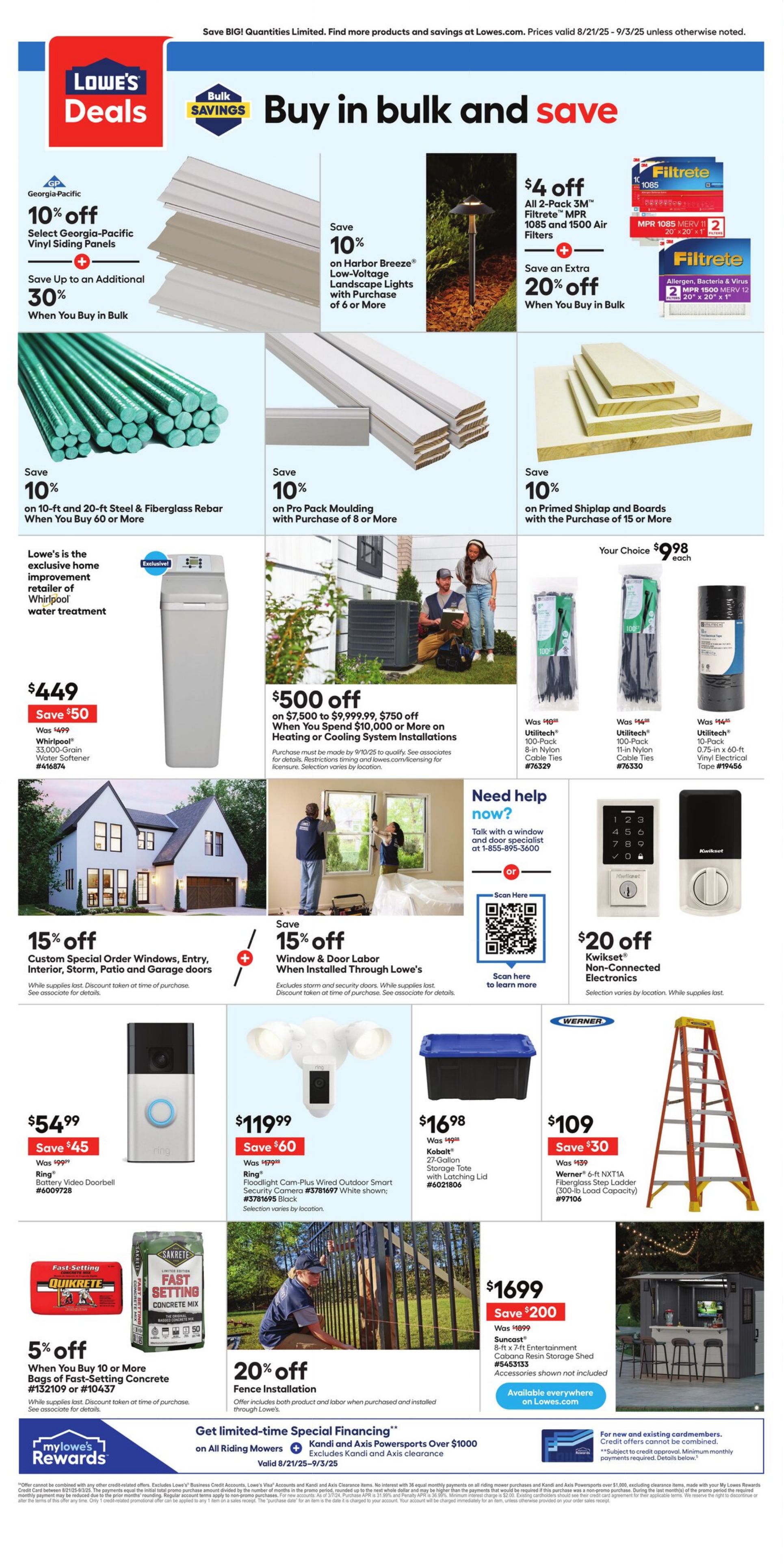 Weekly ad Lowe's 08/28/2025 - 09/01/2025