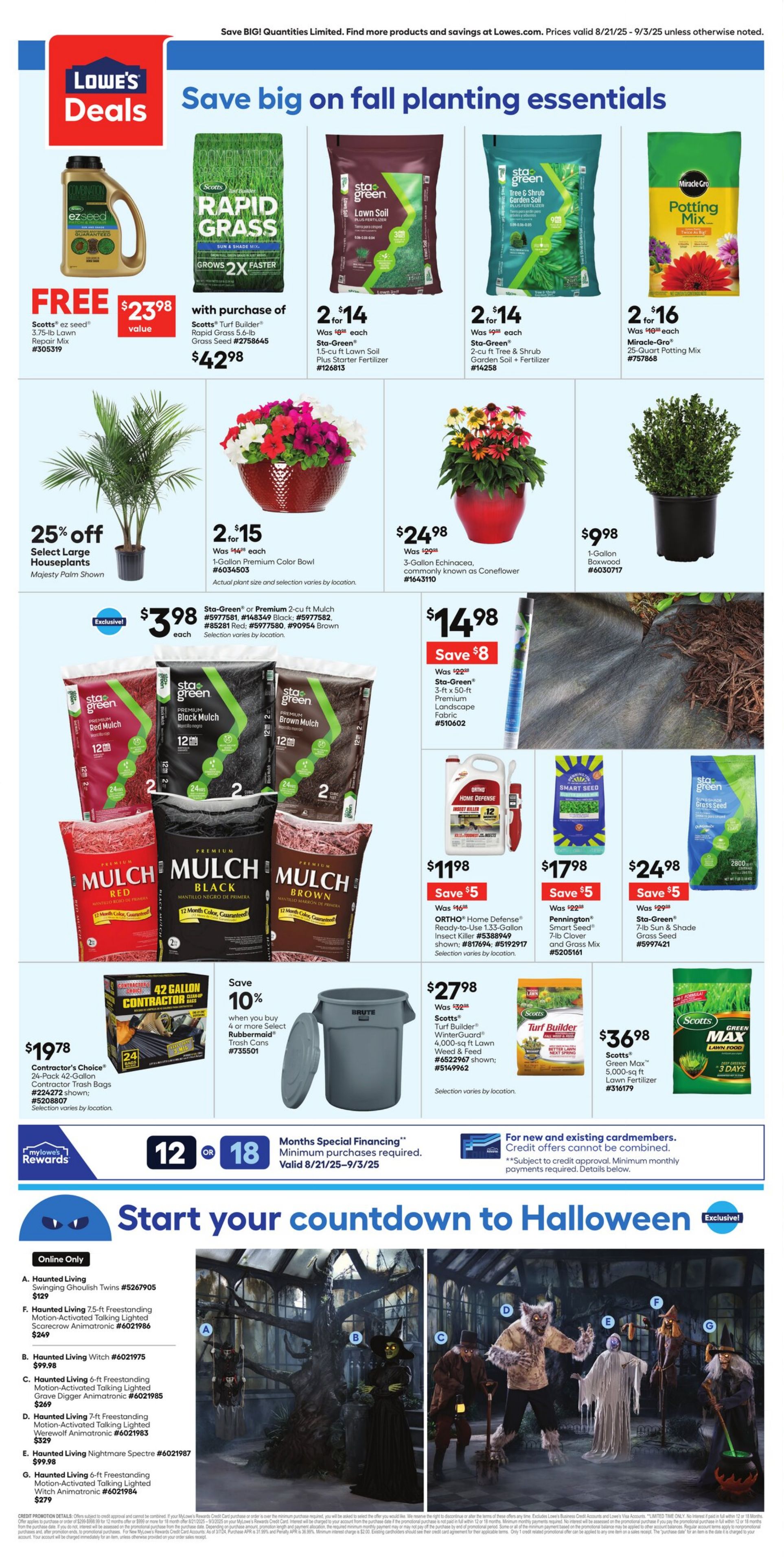 Weekly ad Lowe's 08/28/2025 - 09/01/2025