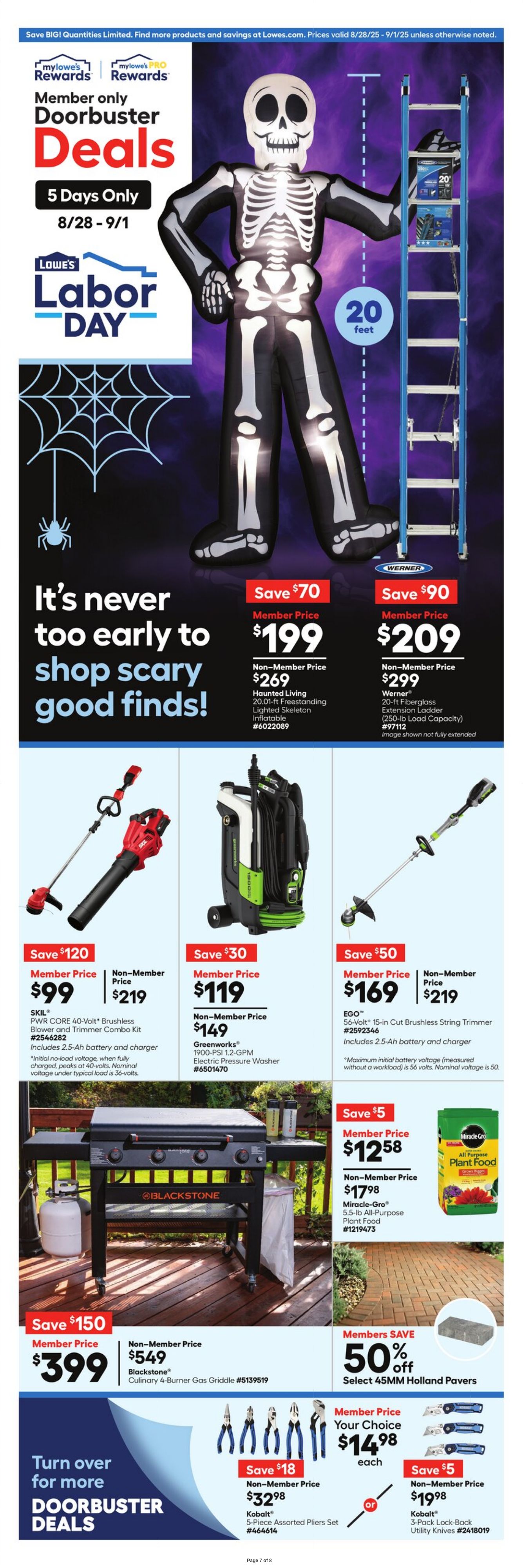 Weekly ad Lowe's 08/28/2025 - 09/01/2025