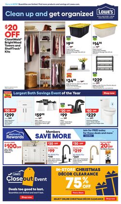 Weekly ad Lowe's 01/09/2025 - 01/15/2025