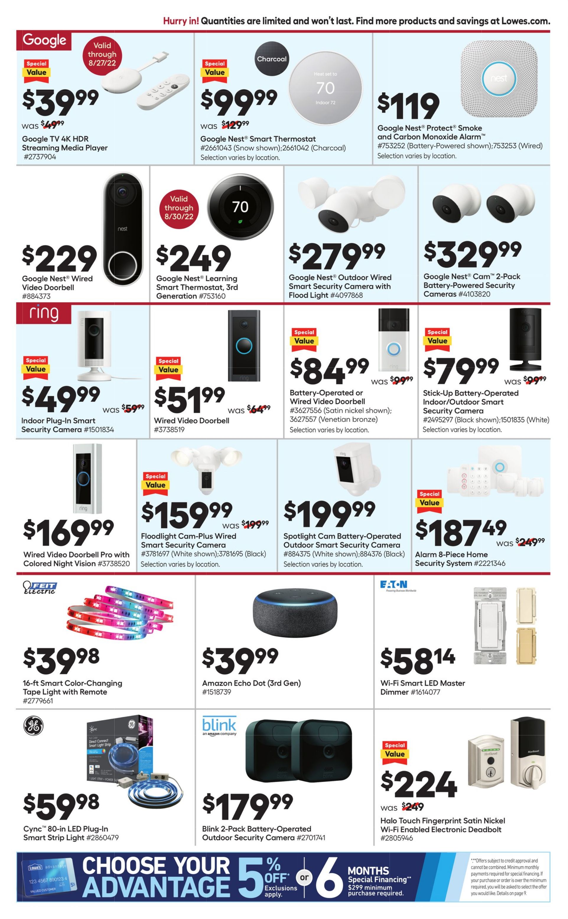 Weekly ad Lowe's 08/25/2022 - 08/31/2022
