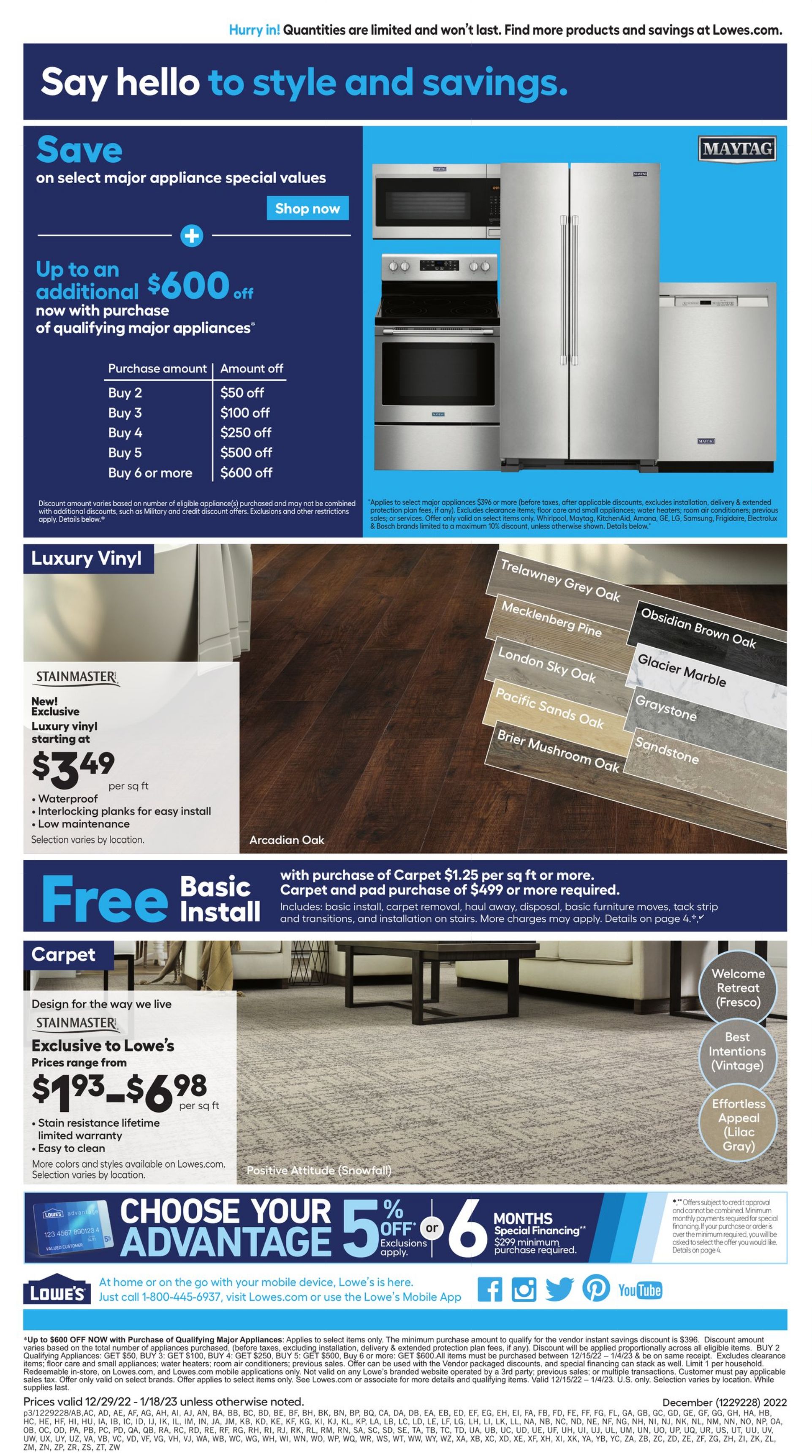 Weekly ad Lowe's 12/29/2022 - 01/18/2023