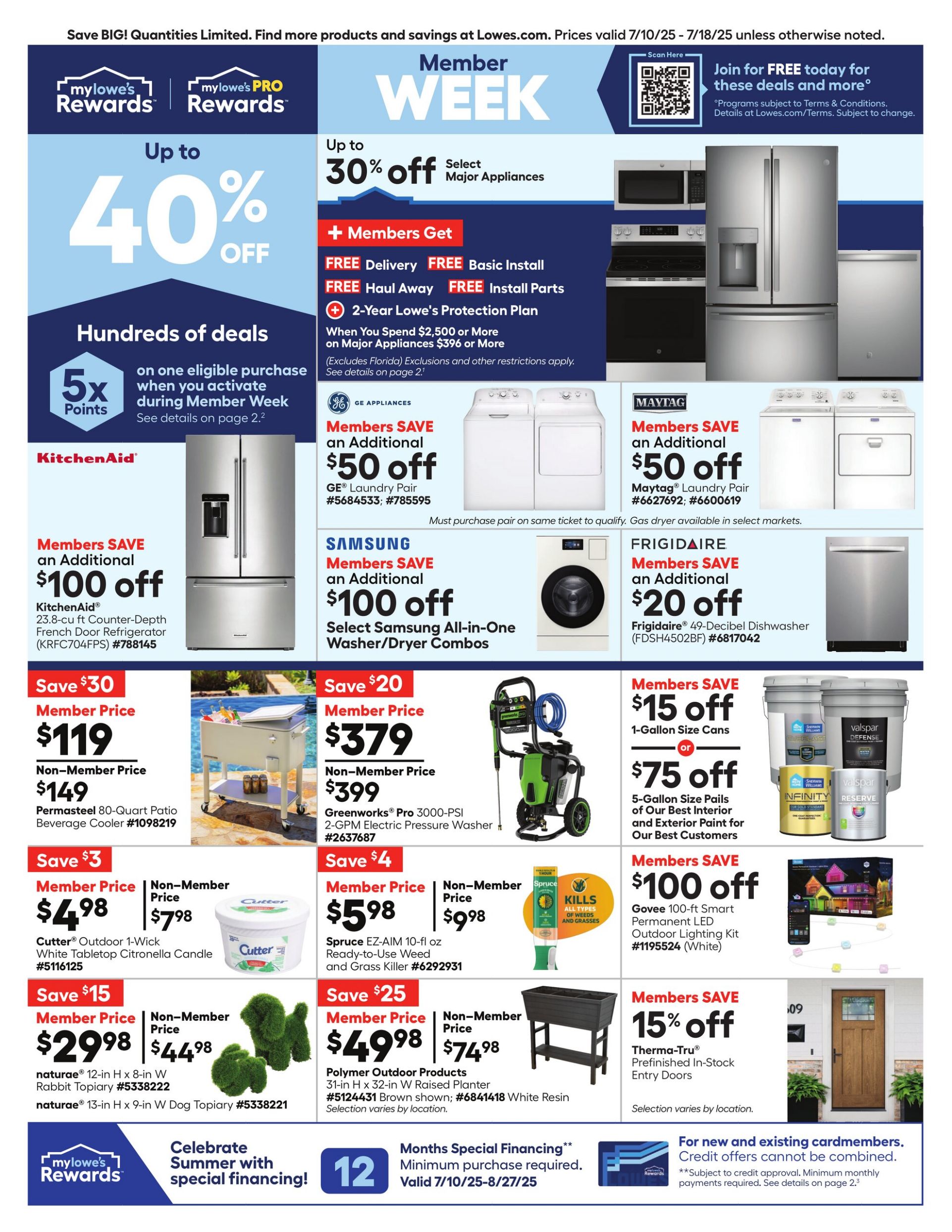 Weekly ad Lowe's 07/10/2025 - 07/18/2025