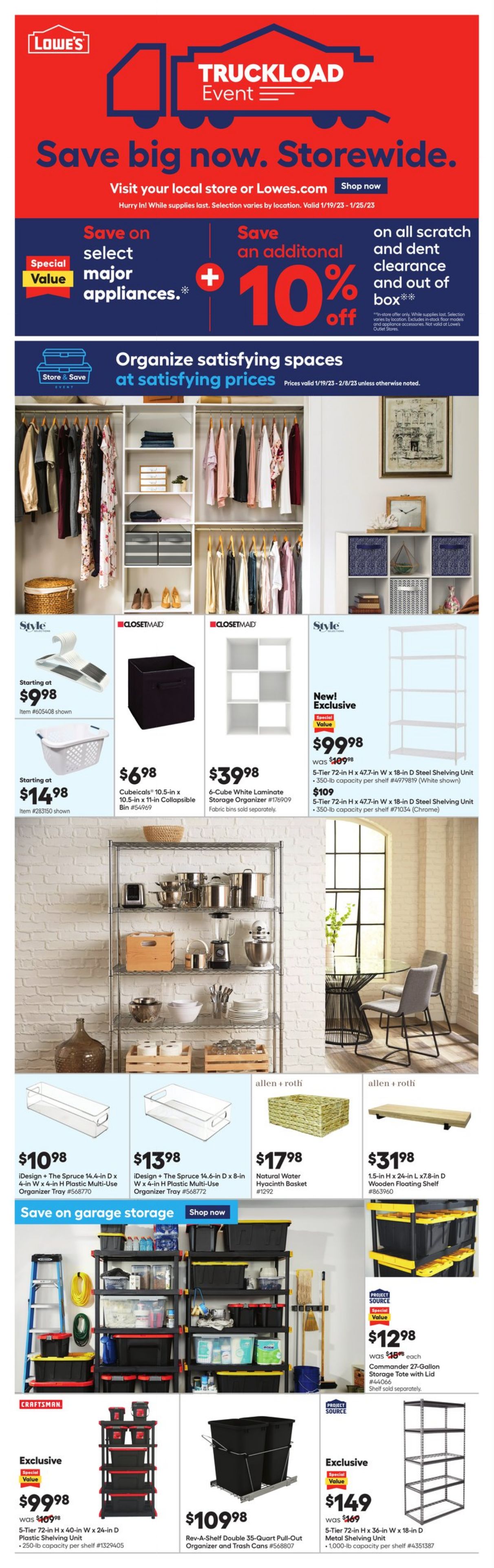 Weekly ad Lowe's 01/19/2023 - 02/08/2023