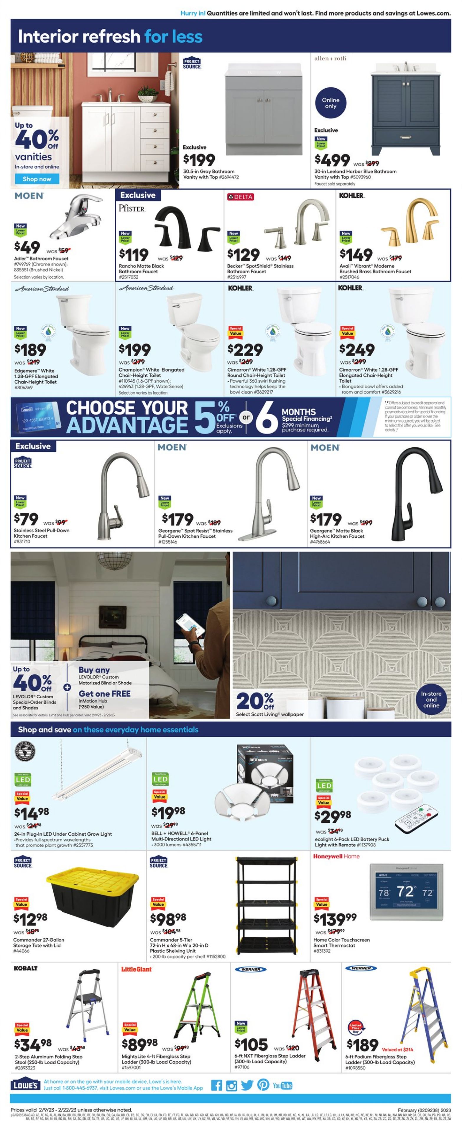 Weekly ad Lowe's 02/09/2023 - 02/22/2023