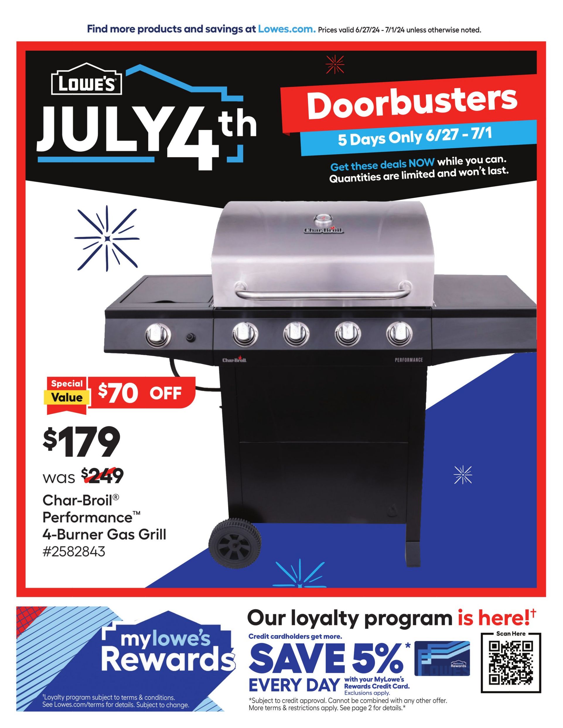 Weekly ad Lowe's 06/27/2024 - 07/01/2024