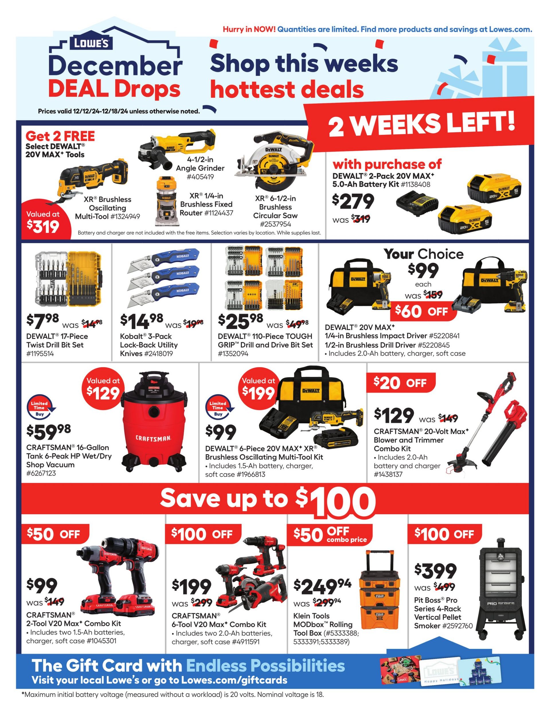 Weekly ad Lowe's - Weekly Ad Dec 12, 2024 - Dec 18, 2024