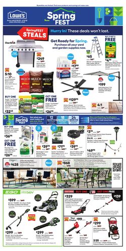 Weekly ad Lowe's 03/30/2023 - 04/12/2023