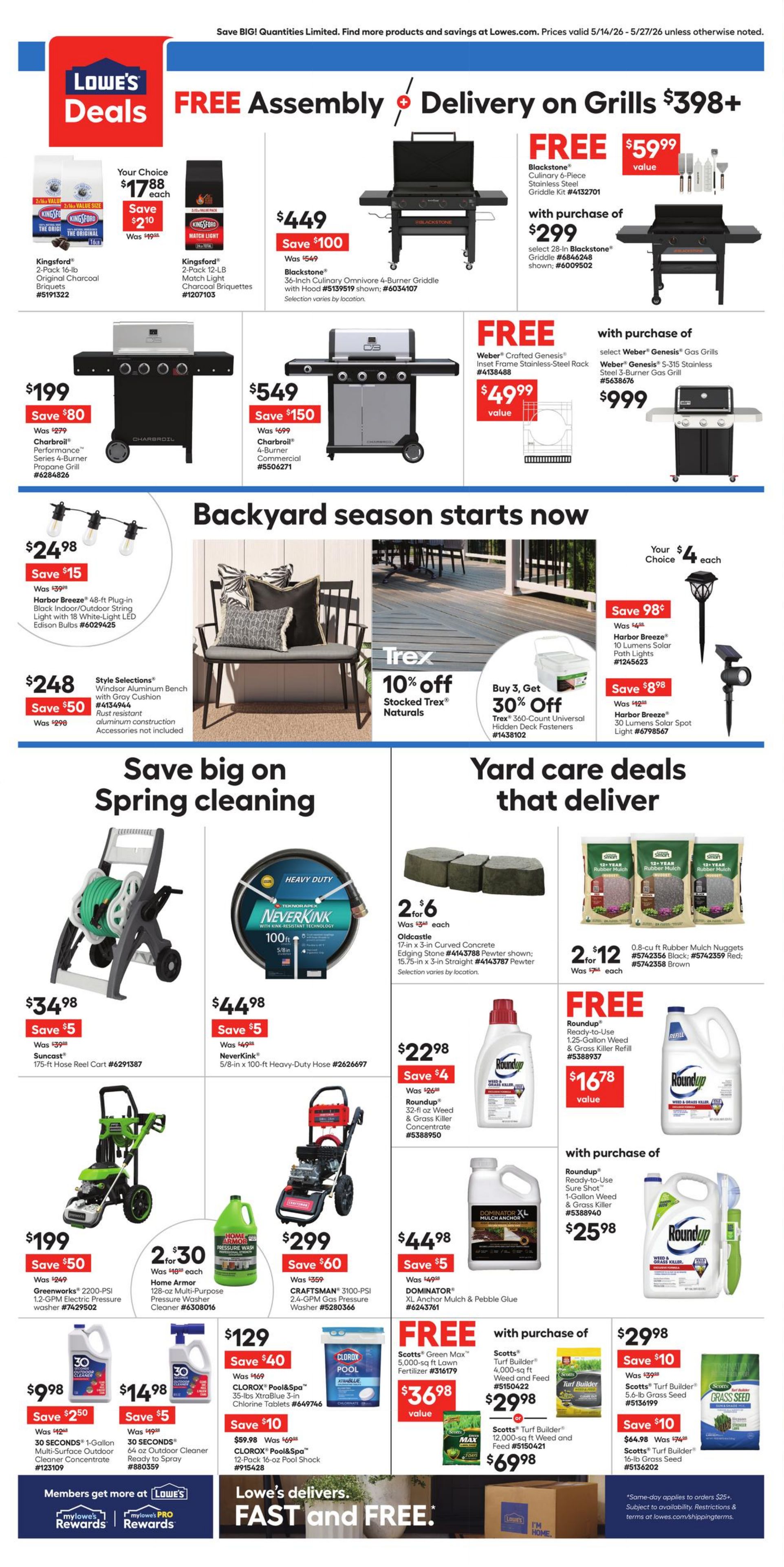 Weekly ad Lowe's 05/14/2026 - 05/27/2026