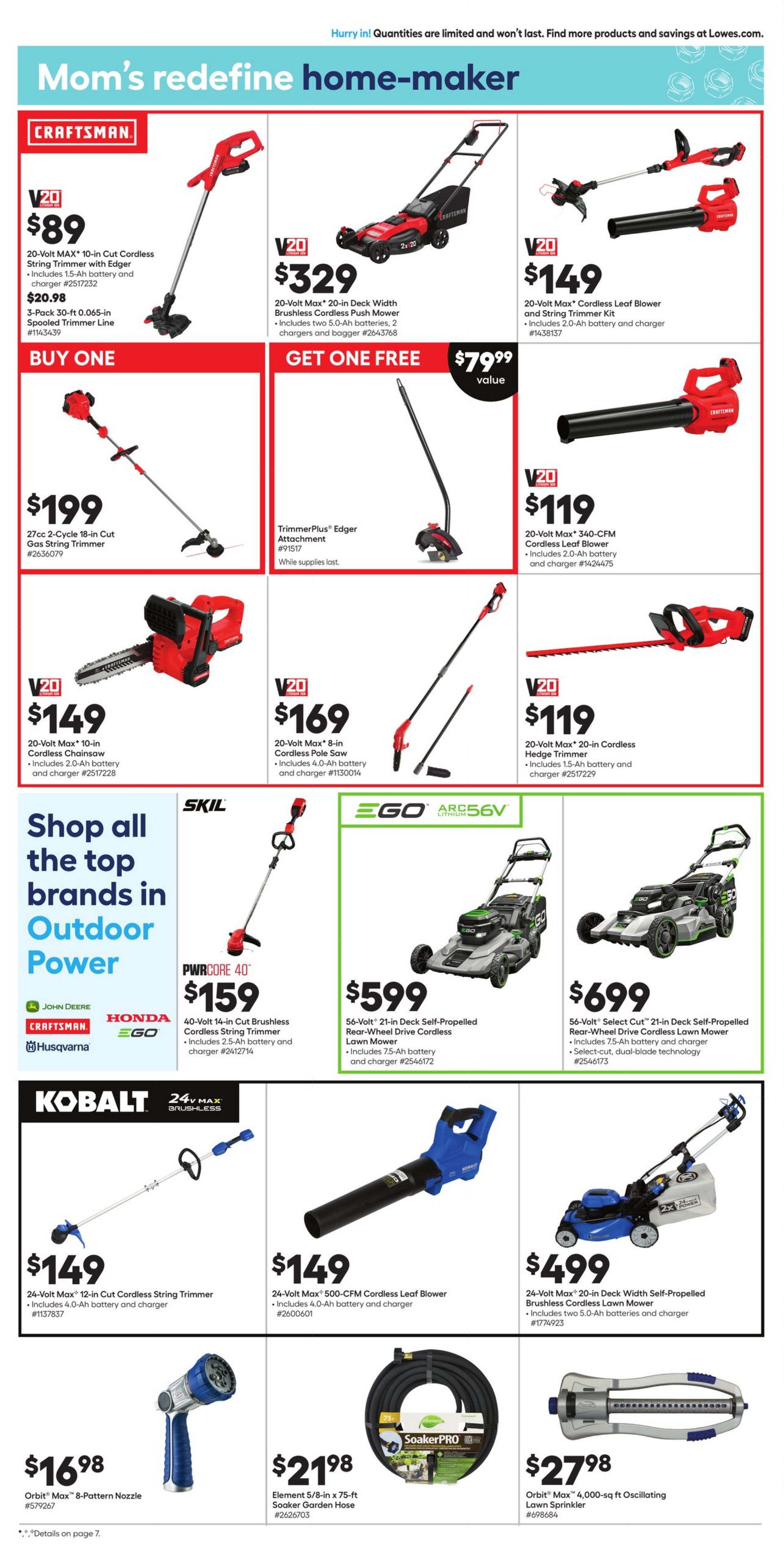 Weekly ad Lowe's 05/05/2022 - 05/11/2022