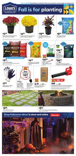 Weekly ad Lowe's 10/10/2024 - 10/16/2024