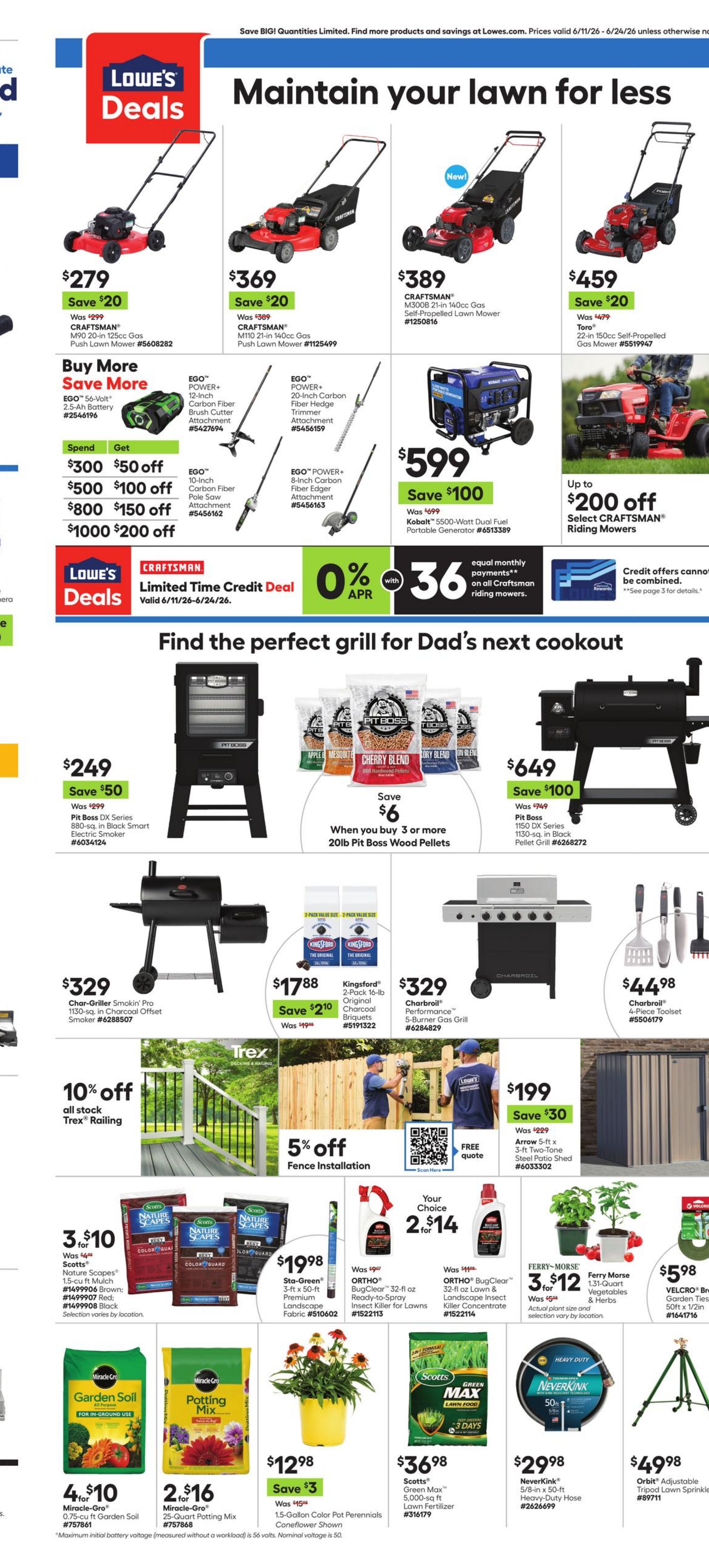 Weekly ad Lowe's 06/11/2026 - 06/24/2026