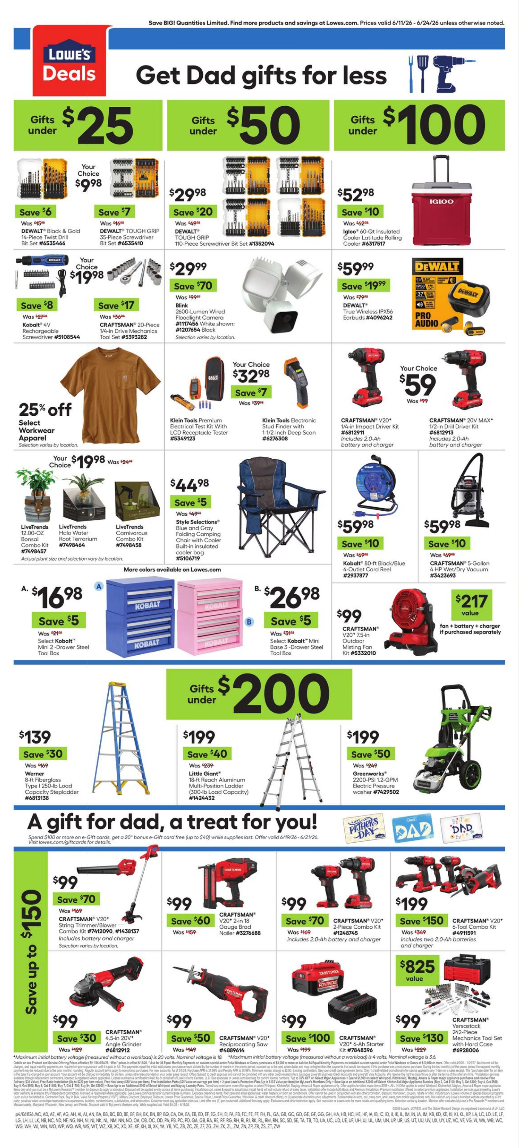 Weekly ad Lowe's 06/11/2026 - 06/24/2026