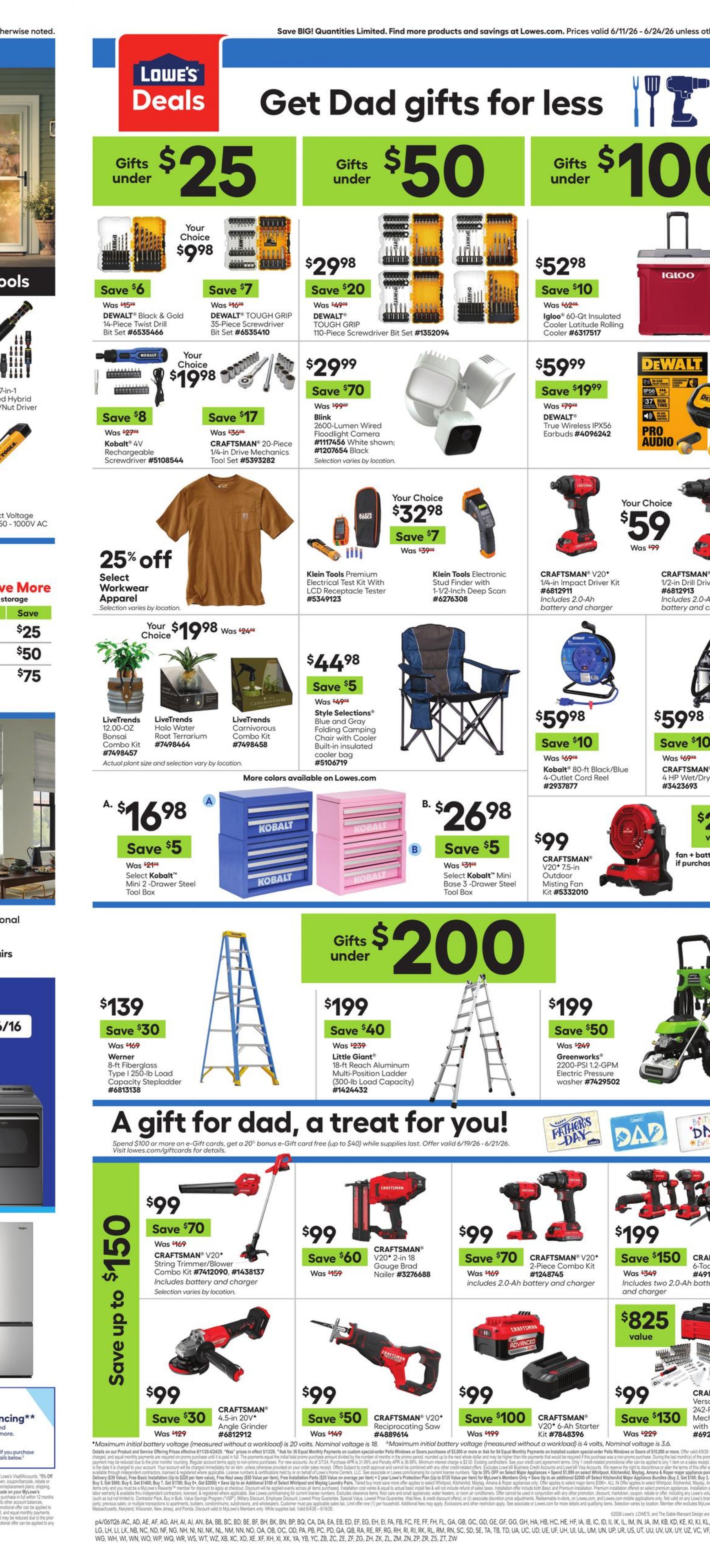 Weekly ad Lowe's 06/11/2026 - 06/24/2026