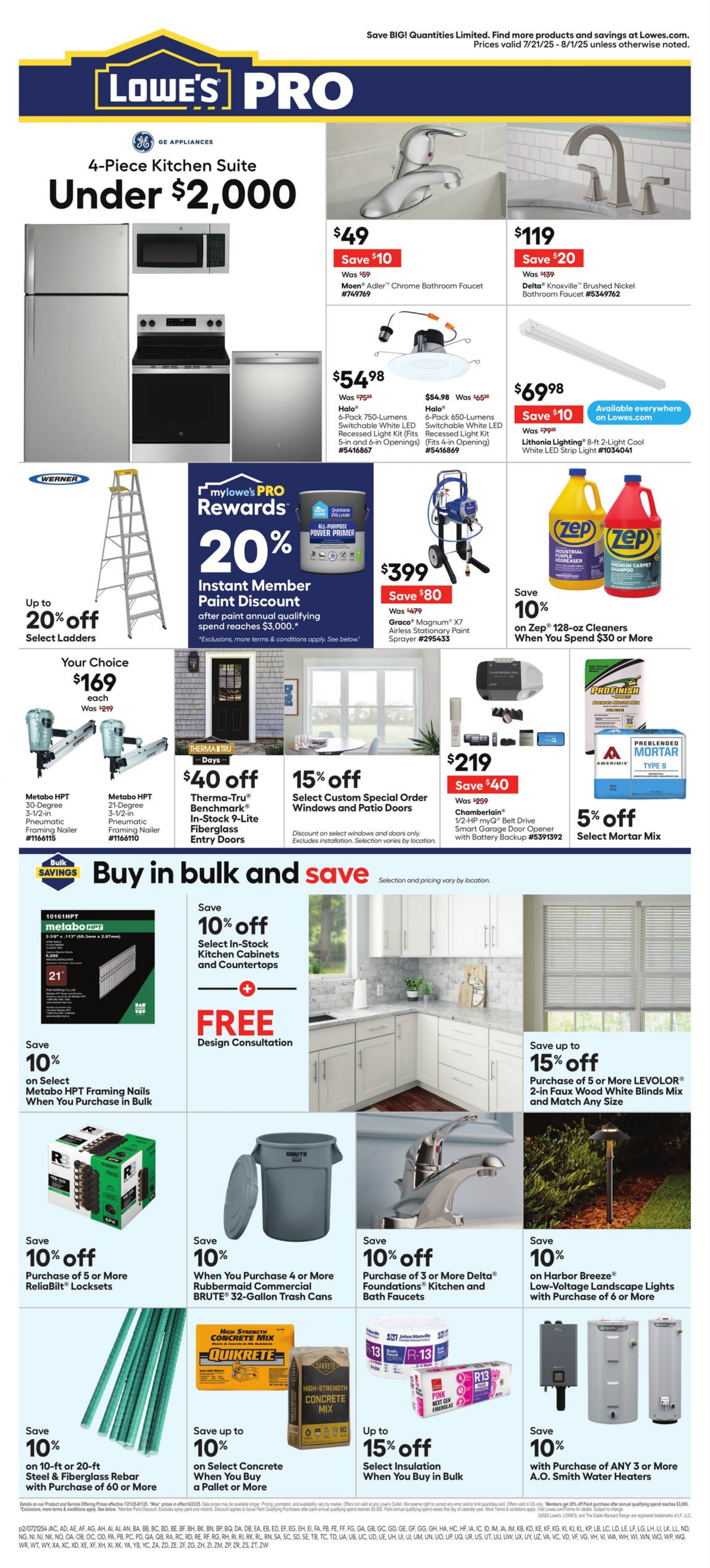 Weekly ad Lowe's 07/21/2025 - 08/01/2025