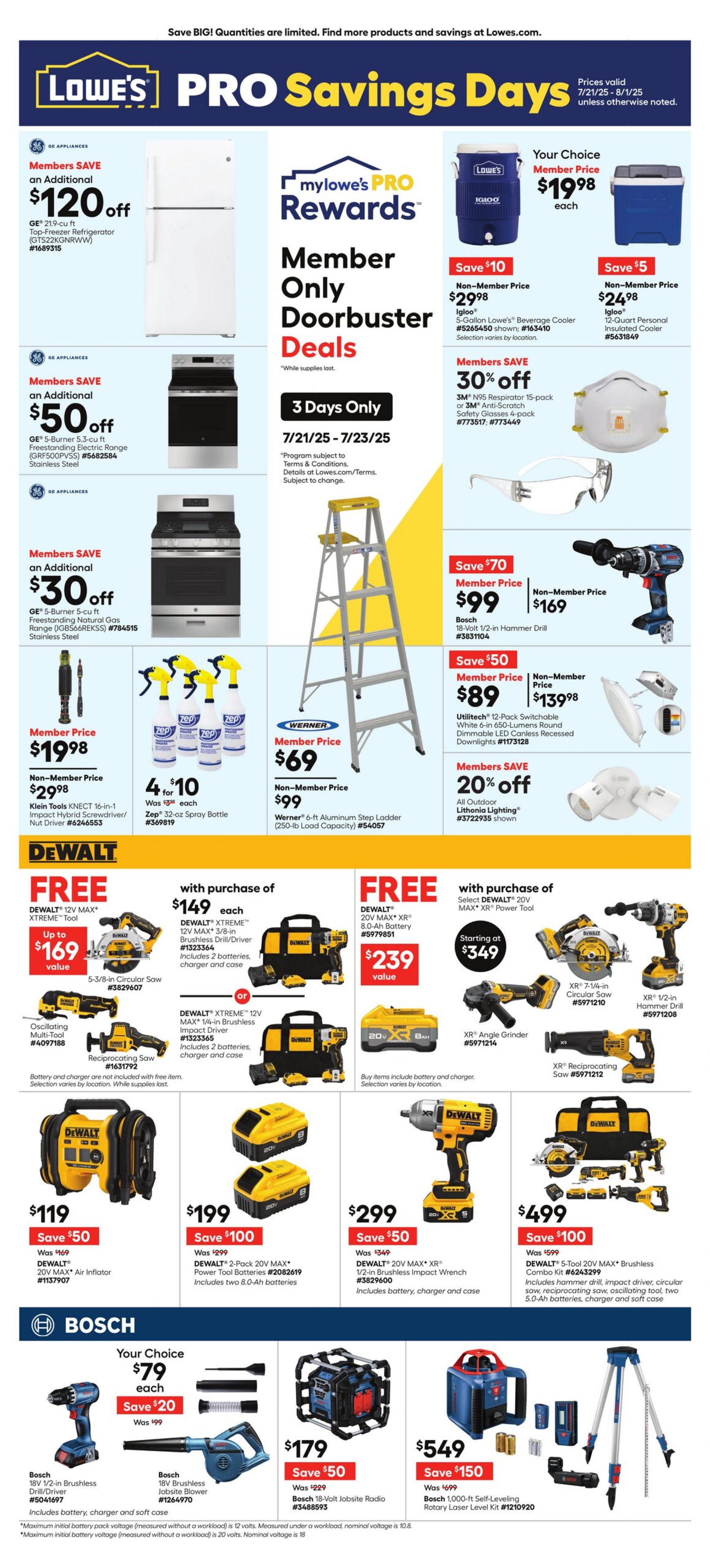 Weekly ad Lowe's 07/21/2025 - 08/01/2025