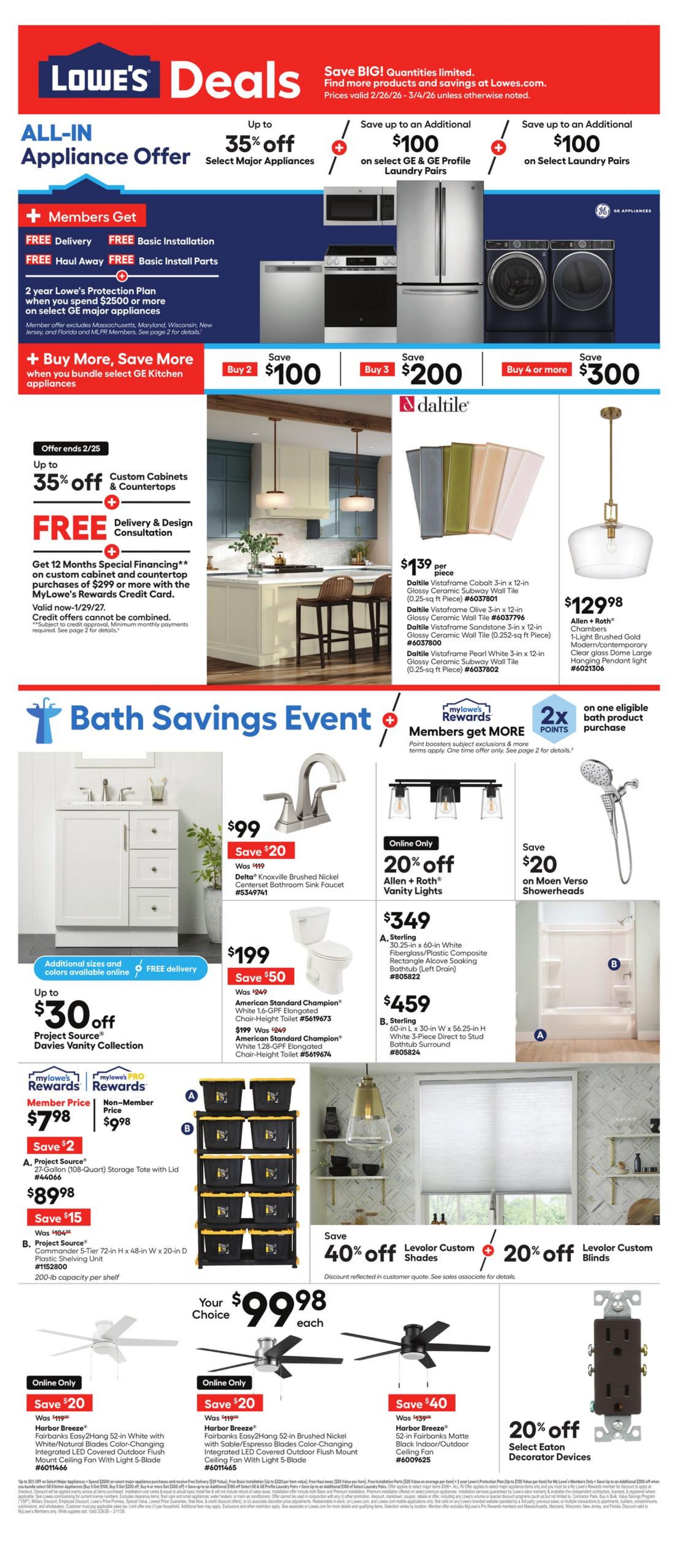 Weekly ad Lowe's 02/19/2026 - 03/04/2026