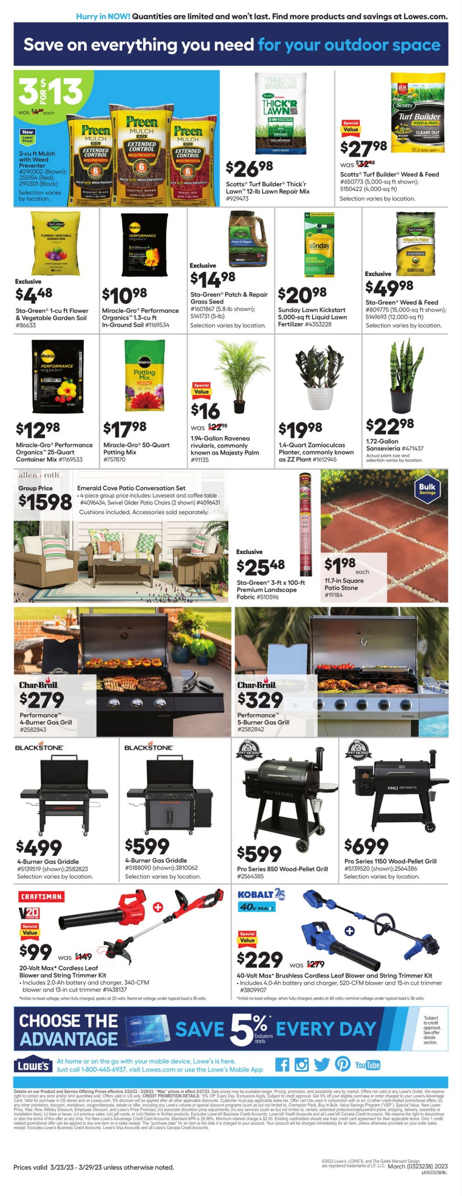Weekly ad Lowe's 03/23/2023 - 03/29/2023