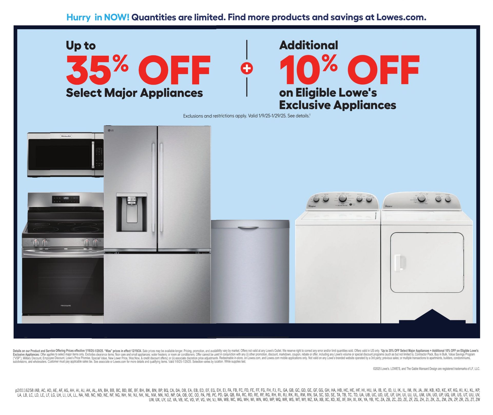 Weekly ad Lowe's 01/23/2025 - 01/29/2025