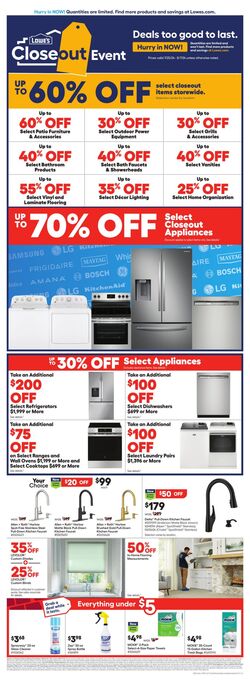 Weekly ad Lowe's 05/30/2024 - 06/05/2024