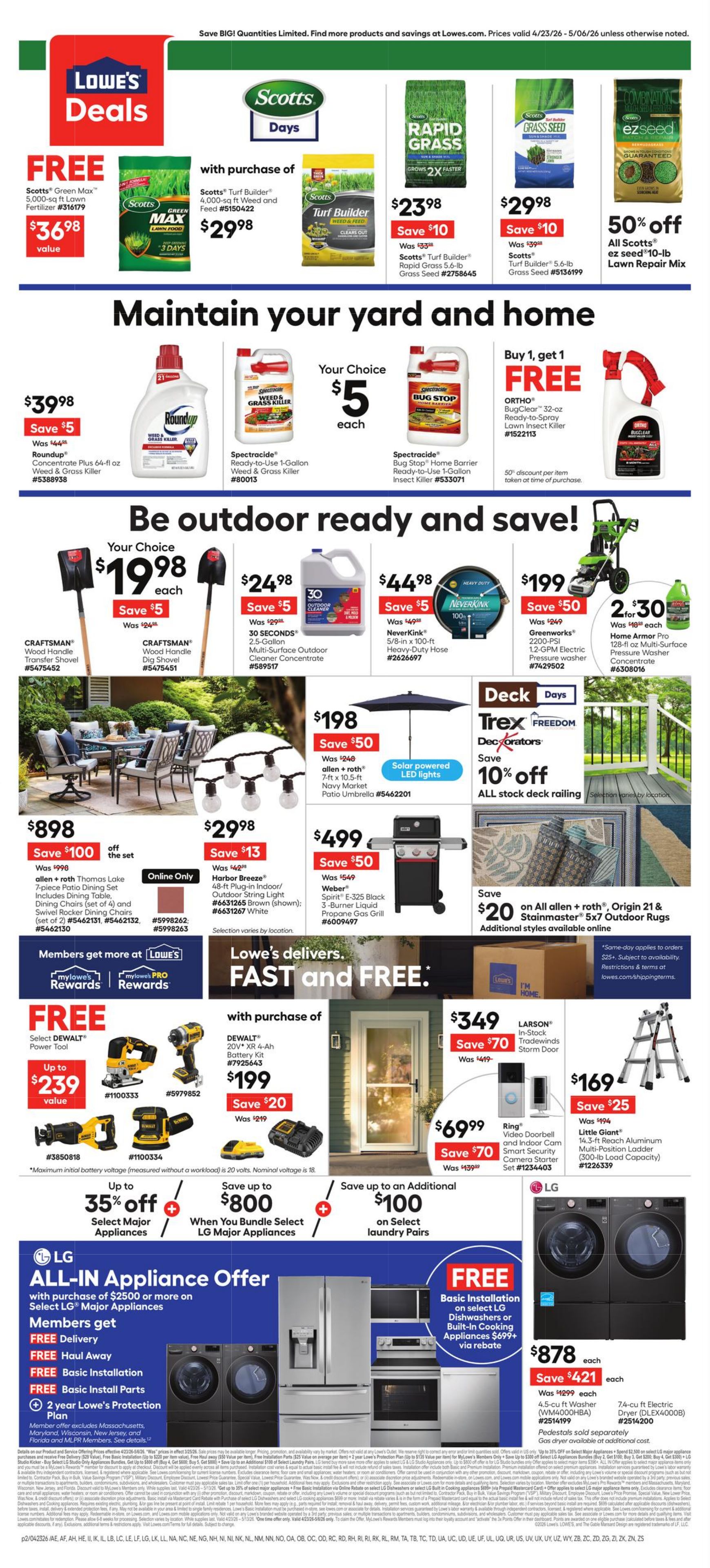Weekly ad Lowe's 04/23/2026 - 05/06/2026