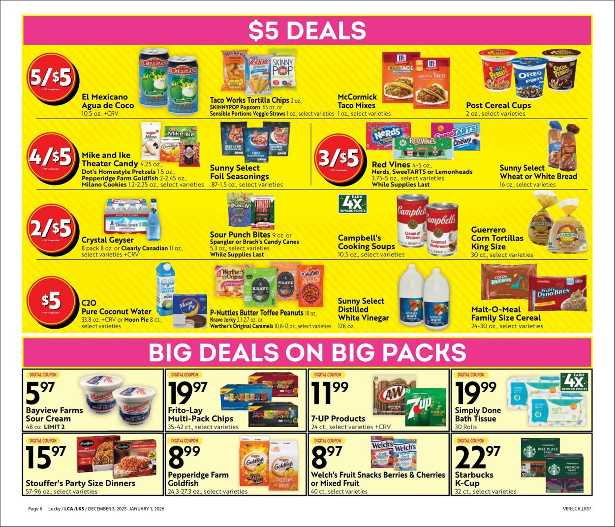 Weekly ad Lucky Supermarkets 12/03/2025 - 01/01/2026