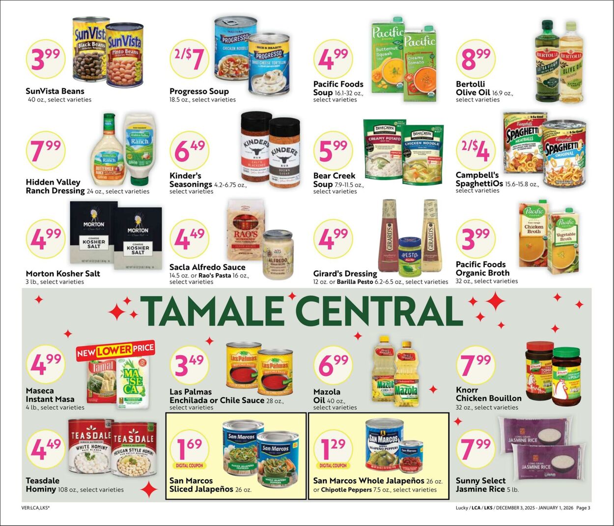 Weekly ad Lucky Supermarkets 12/03/2025 - 01/01/2026