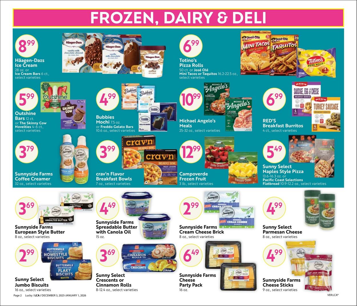 Weekly ad Lucky Supermarkets 12/03/2025 - 01/01/2026