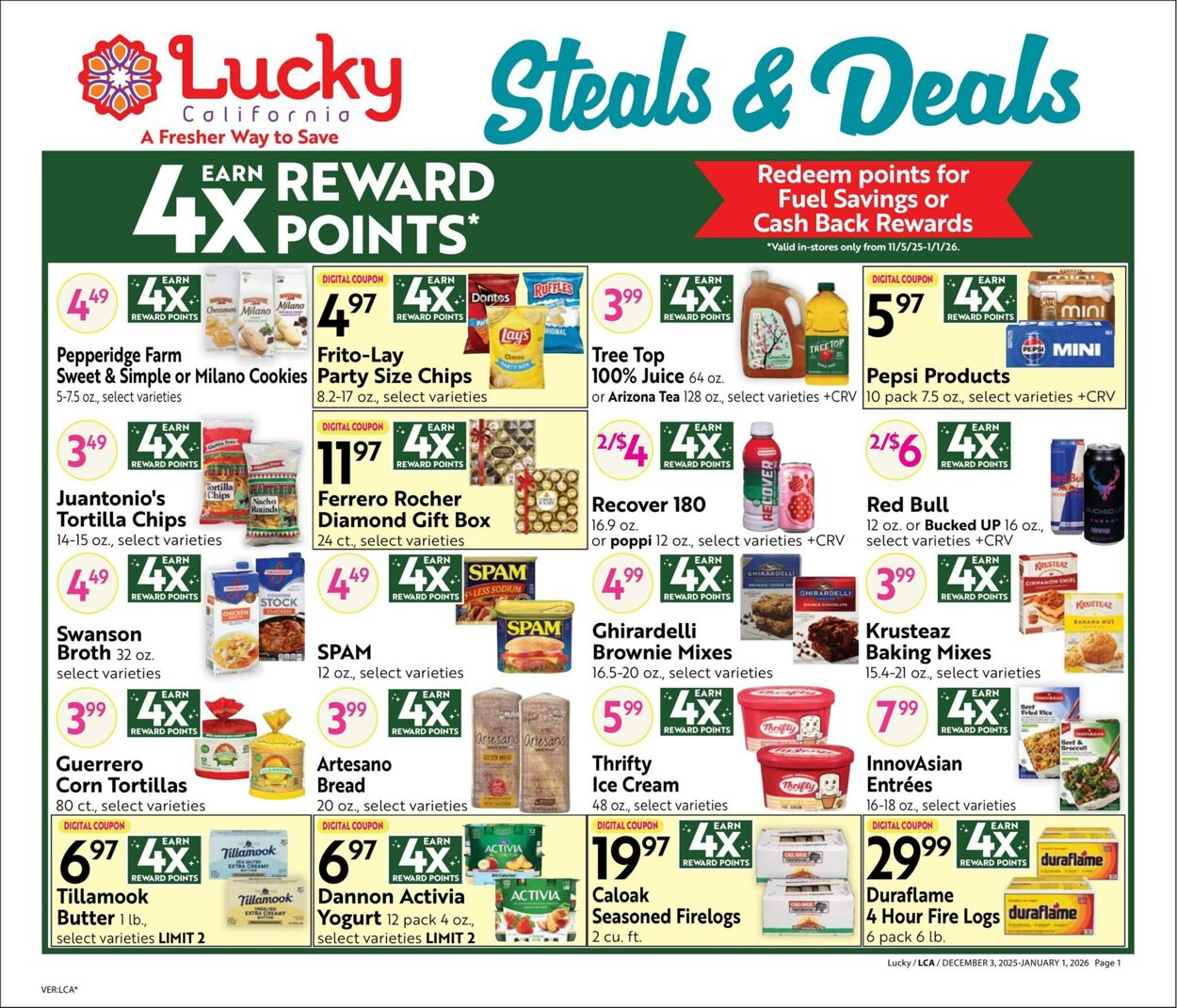 Weekly ad Lucky Supermarkets 12/03/2025 - 01/01/2026
