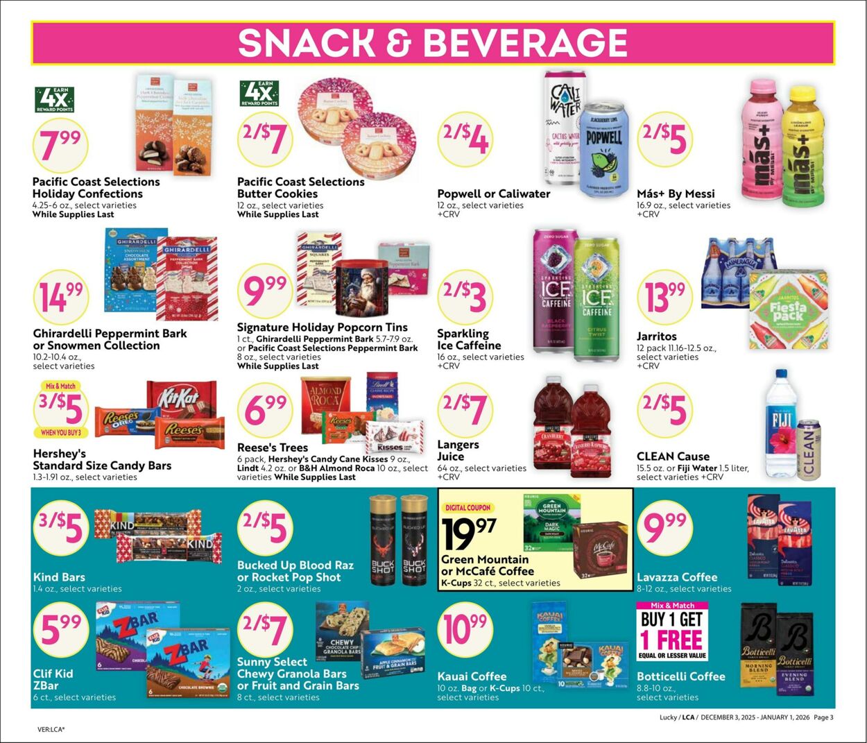 Weekly ad Lucky Supermarkets 12/03/2025 - 01/01/2026