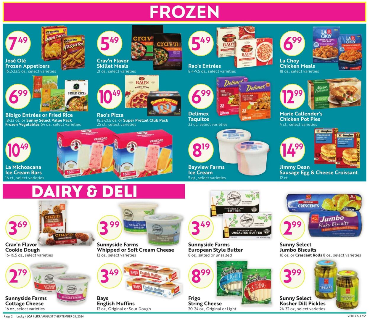 Weekly ad Lucky Supermarkets 08/07/2024 - 09/03/2024