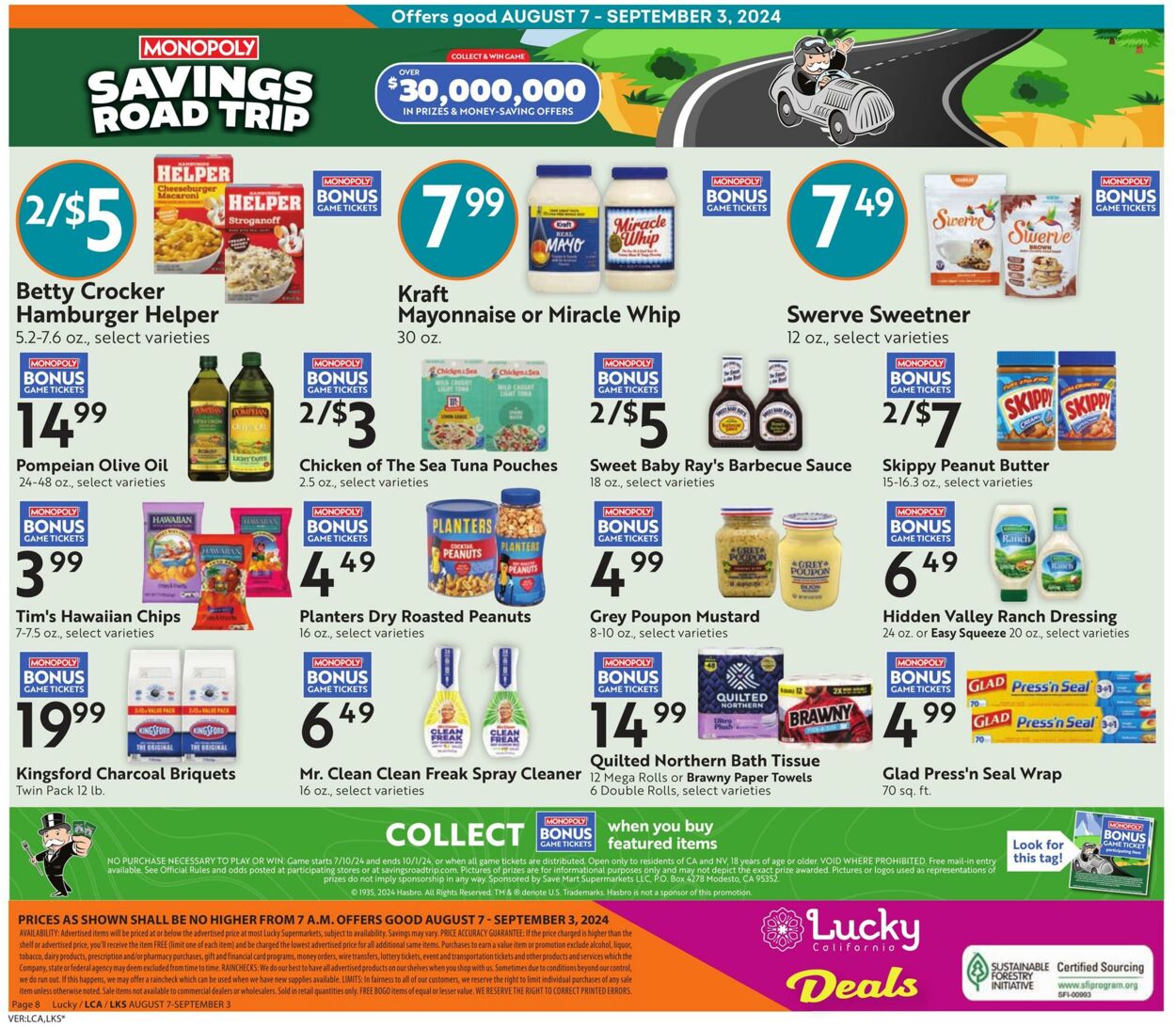 Weekly ad Lucky Supermarkets 08/07/2024 - 09/03/2024