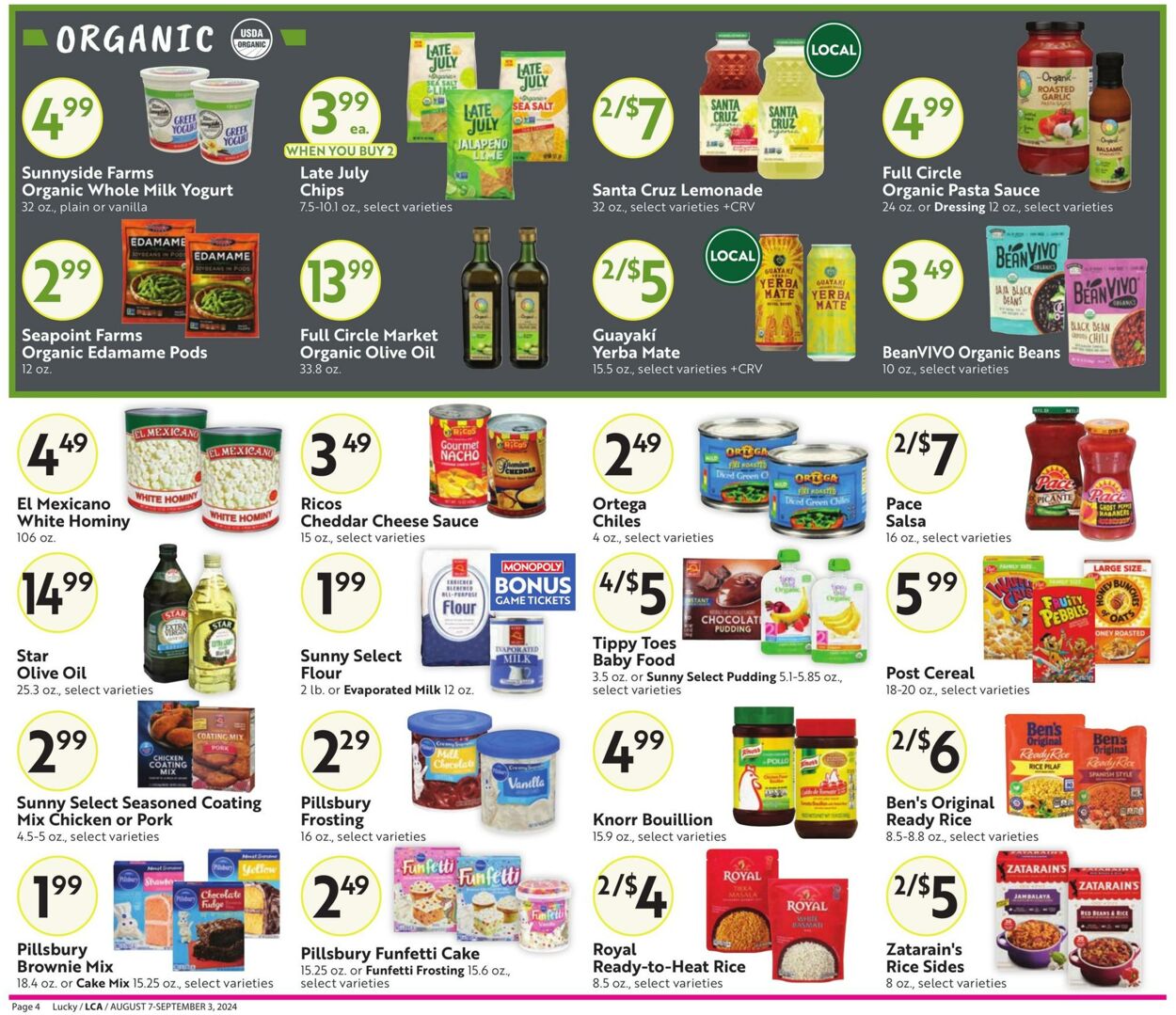 Weekly ad Lucky Supermarkets 08/07/2024 - 09/03/2024