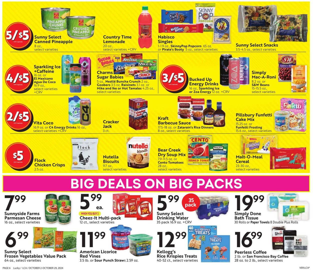 Weekly ad Lucky Supermarkets 10/02/2024 - 10/29/2024