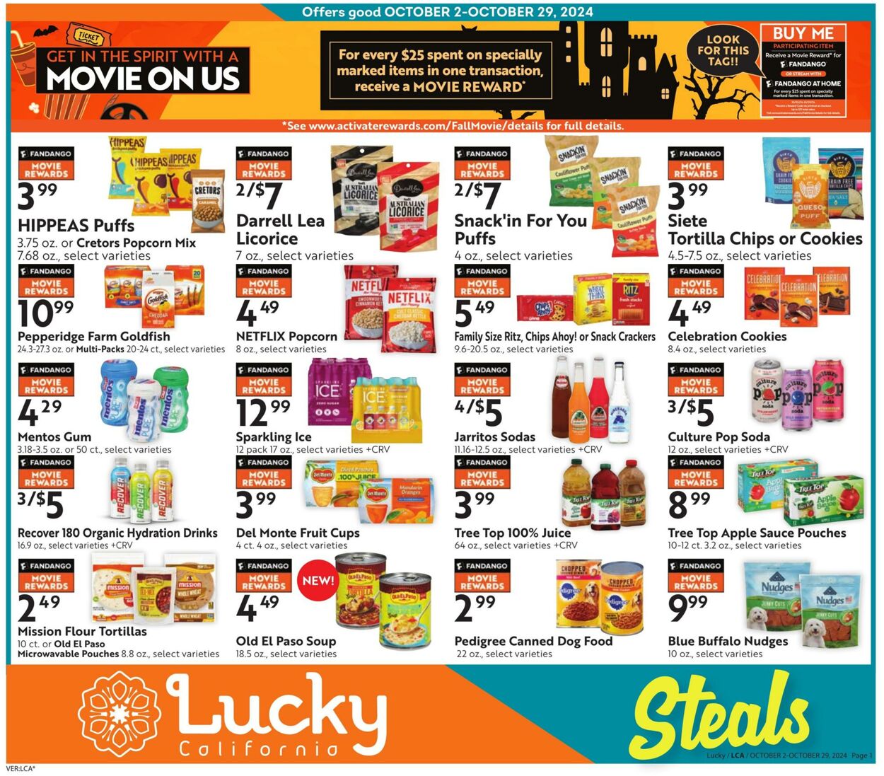 Weekly ad Lucky Supermarkets 10/02/2024 - 10/29/2024