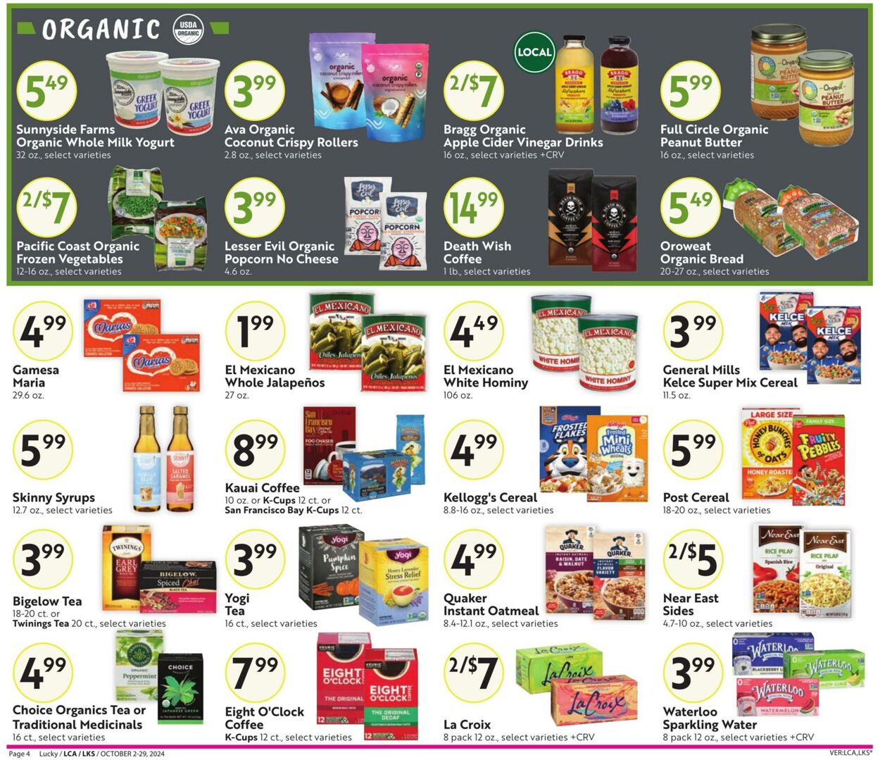 Weekly ad Lucky Supermarkets 10/02/2024 - 10/29/2024