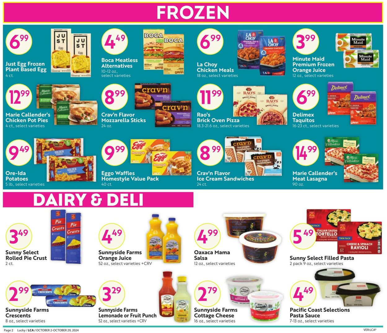 Weekly ad Lucky Supermarkets 10/02/2024 - 10/29/2024