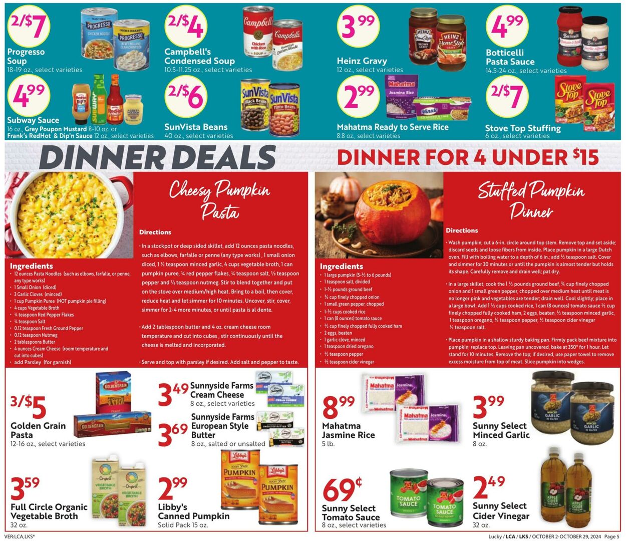 Weekly ad Lucky Supermarkets 10/02/2024 - 10/29/2024