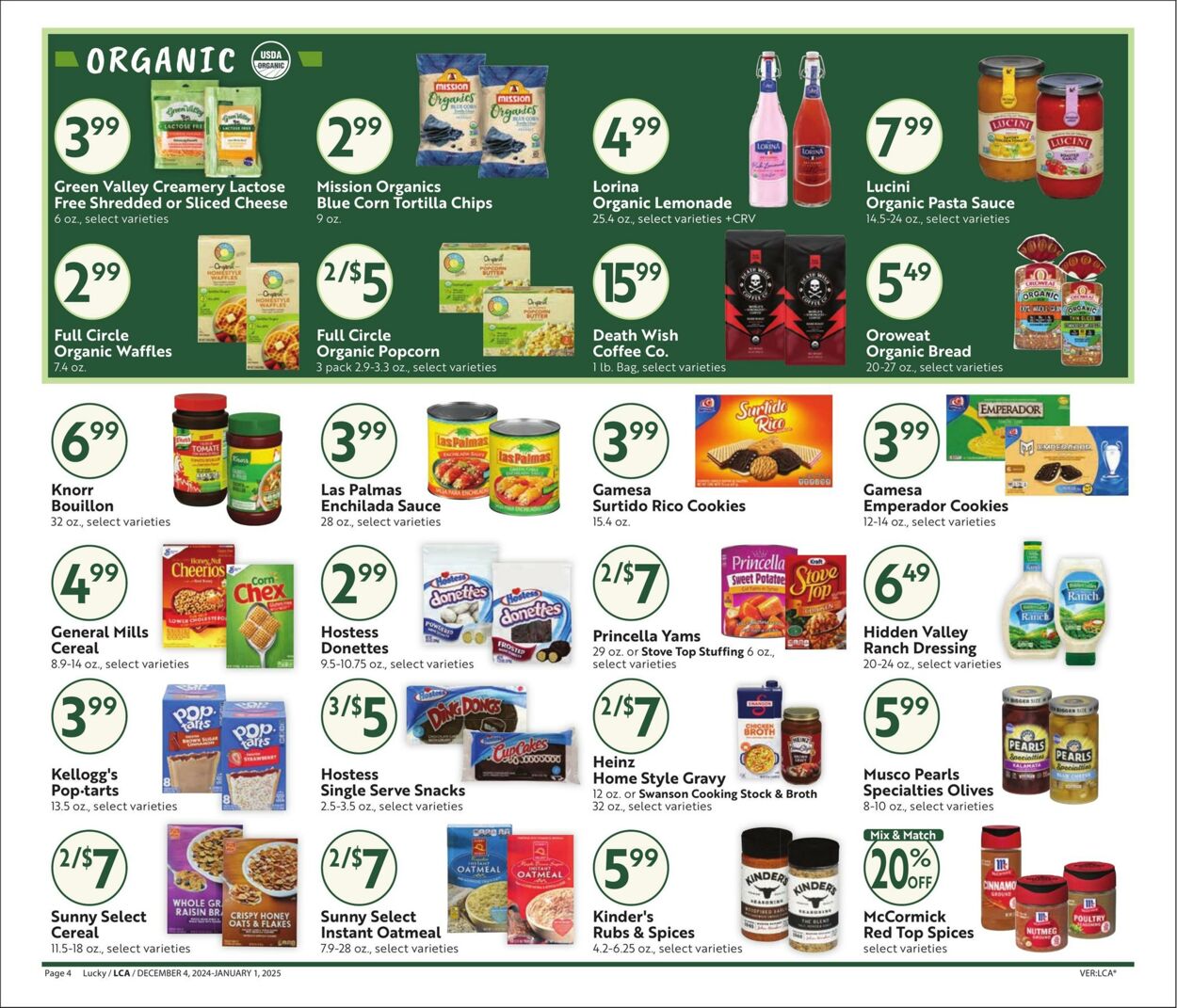 Weekly ad Lucky Supermarkets 12/04/2024 - 01/01/2025