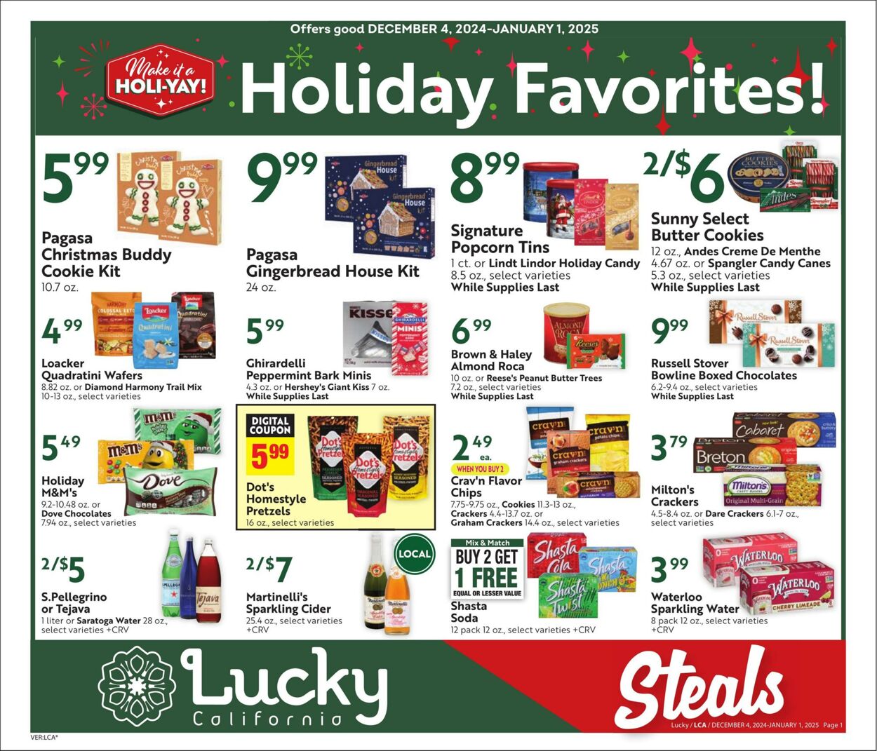 Weekly ad Lucky Supermarkets 12/04/2024 - 01/01/2025