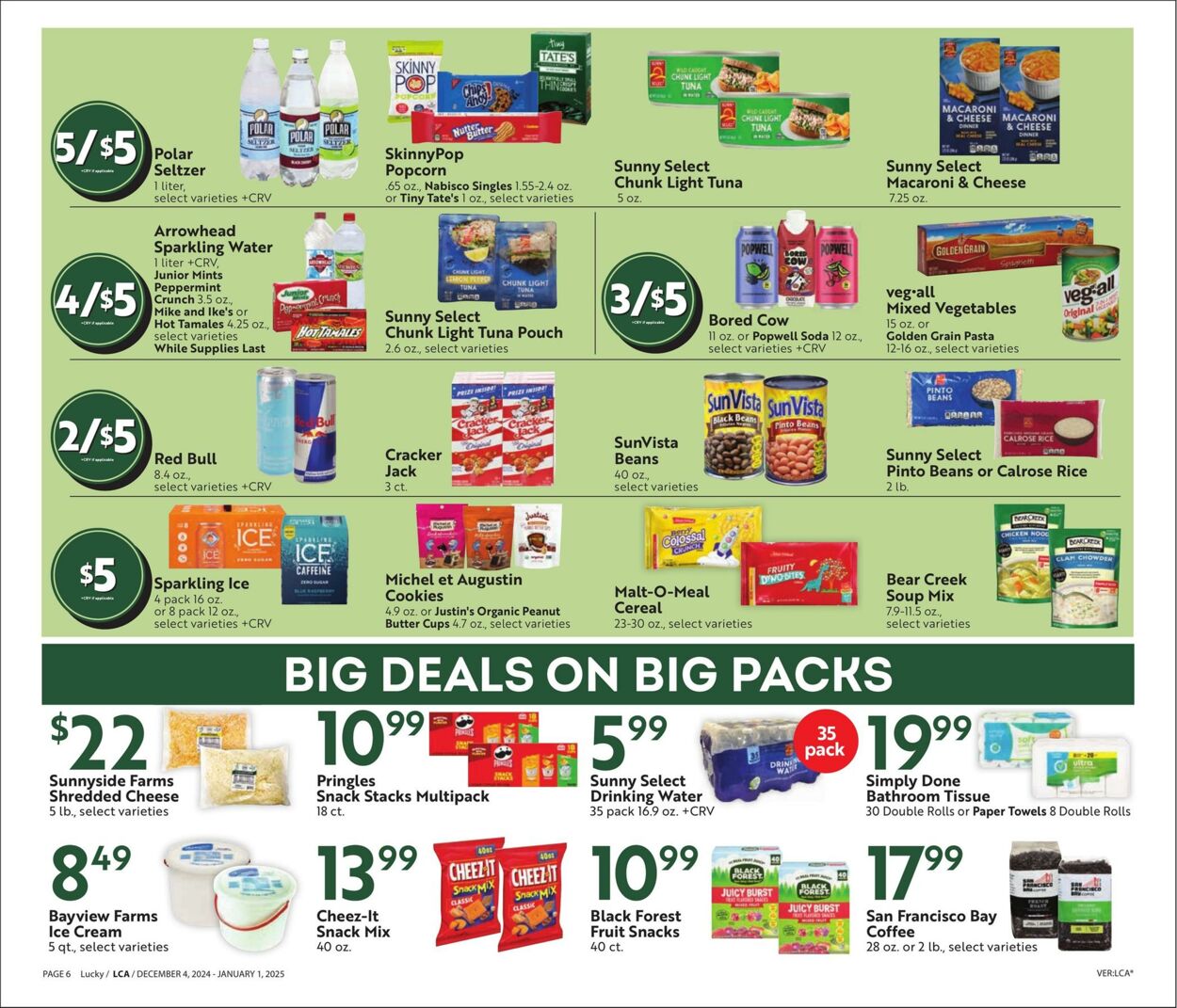 Weekly ad Lucky Supermarkets 12/04/2024 - 01/01/2025