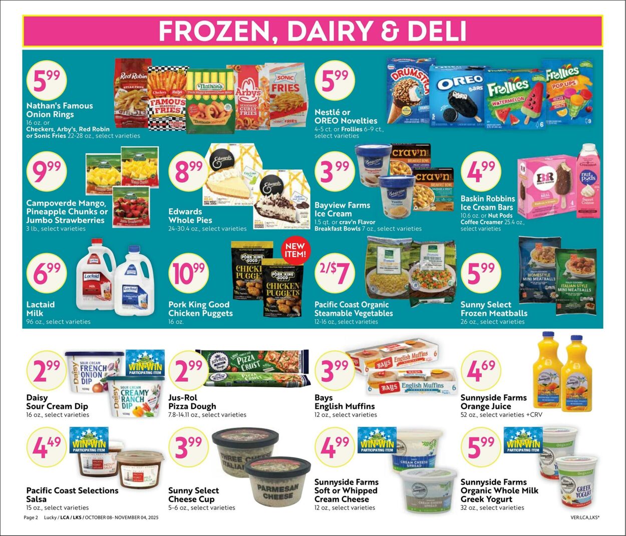 Weekly ad Lucky Supermarkets 10/08/2025 - 11/04/2025
