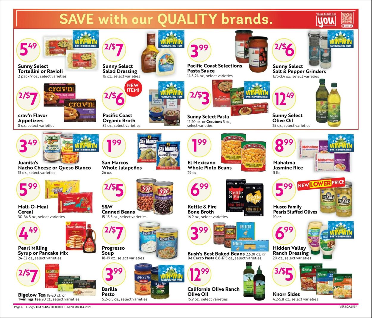 Weekly ad Lucky Supermarkets 10/08/2025 - 11/04/2025