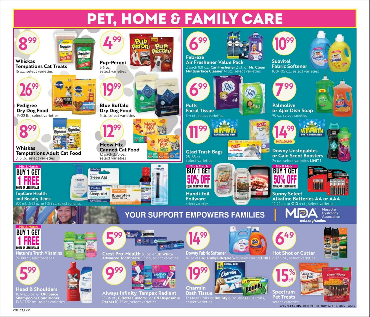 Weekly ad Lucky Supermarkets 10/08/2025 - 11/04/2025